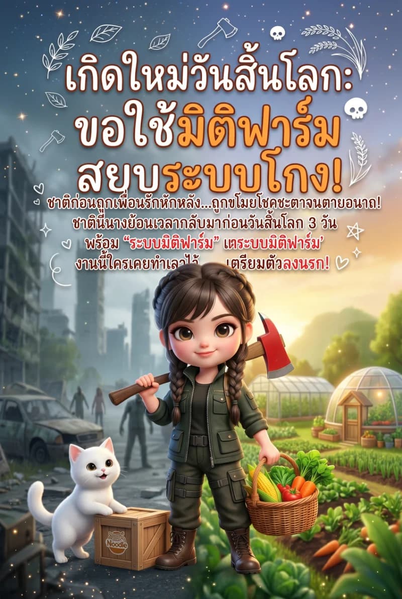 【🔥จบแล้ว】เกิดใหม่วันสิ้นโลก: ขอใช้มิติฟาร์ม สยบระบบโกง｜เอาชีวิตรอด สร้างฐาน แก้แค้น ซอมบี้ 🧟‍♀️