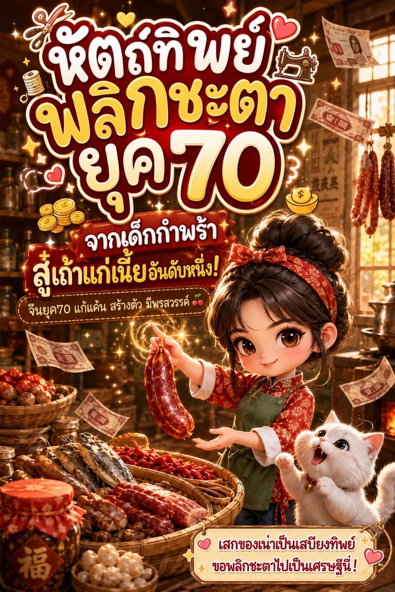 【🌸จบแล้ว】หัตถ์ทิพย์พลิกชะตายุค 70: จากเด็กกำพร้า สู่เถ้าแก่เนี้ยอันดับหนึ่ง!｜จีนยุค70 แก้แค้น สร้างตัว มีพรสวรรค์🍒