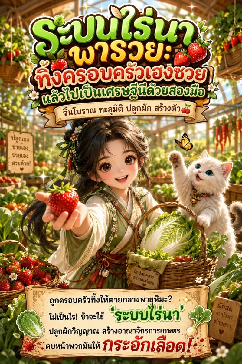 【🌸จบแล้ว】ระบบไร่นาพารวย: ทิ้งครอบครัวเฮงซวย แล้วไปเป็นเศรษฐีนีด้วยสองมือ｜จีนโบราณ ทะลุมิติ ปลูกผัก สร้างตัว🍒